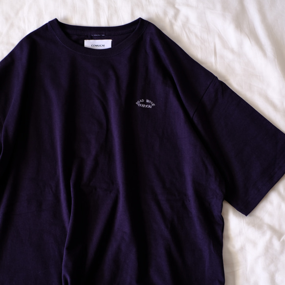 ビッグサイズTシャツ　ネイビー/ユニセックス 1枚目の画像