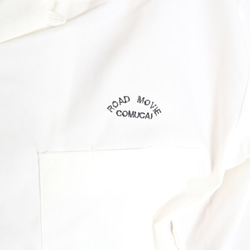 オープンカラーシャツ　半袖　オフホワイト/ユニセックス 7枚目の画像