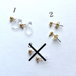 大人気∗⋆選べるイヤリング&ピアス∗⋆gold bar earring/pierce 2枚目の画像