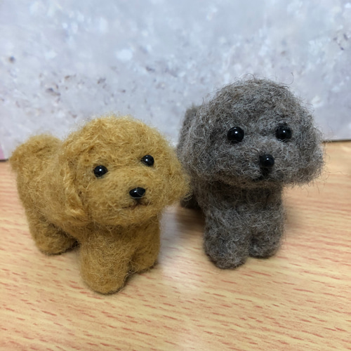 送料無料】【受注製作】♡羊毛フェルト♡トイプーちゃん