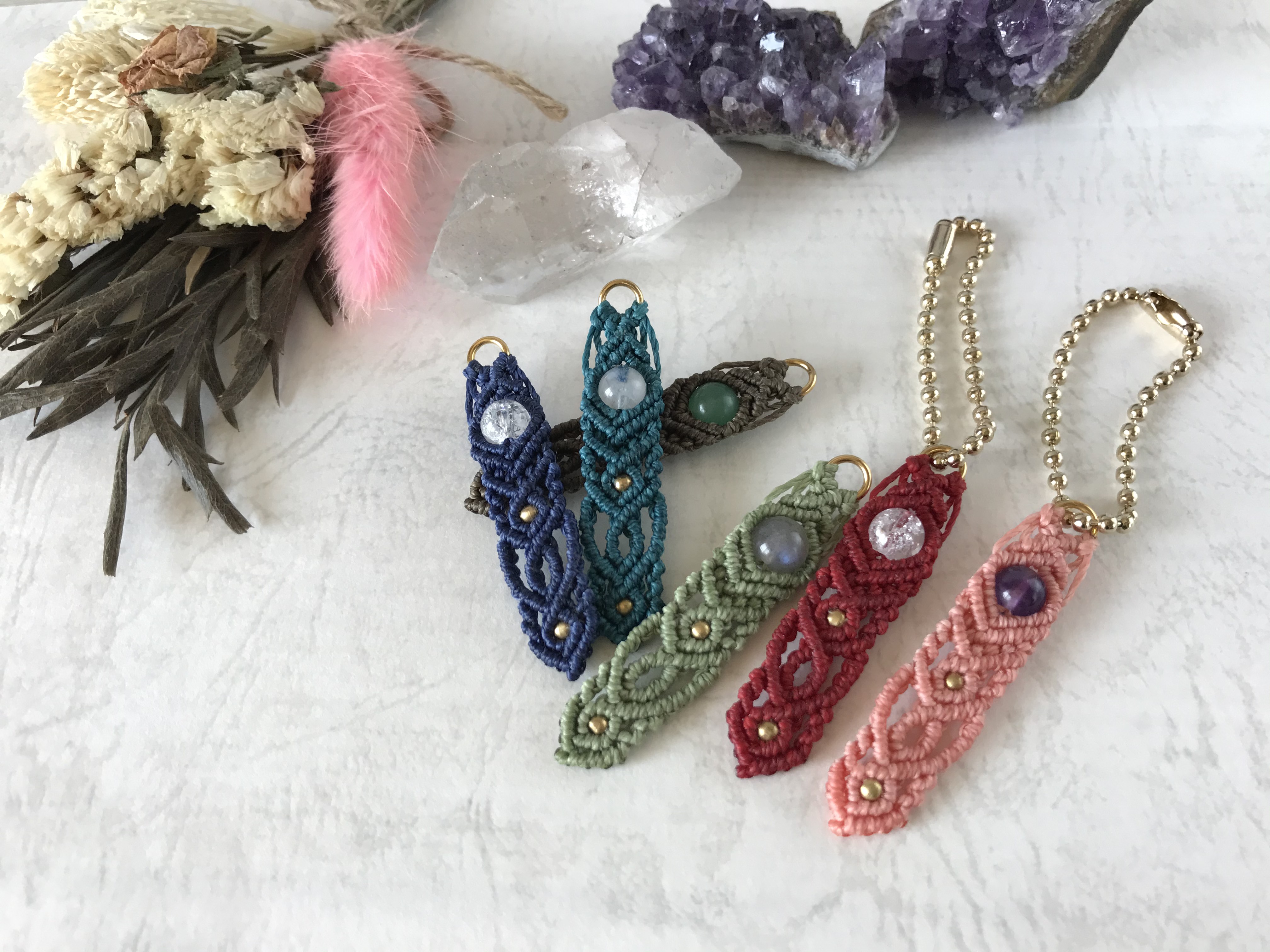 ハンドメイド天然石アクセサリーまとめ売り100点↑ 紗月工房ハンドメイド天然石ピアス3点セット | 京都府長岡京市