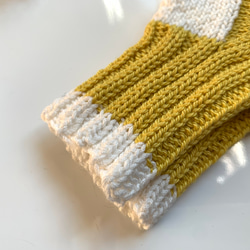 赤ちゃん用コットン糸の手編みの靴下(11.5cm〜14cm) 2枚目の画像