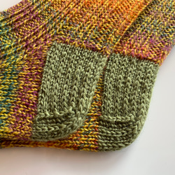 手編みの靴下　ウール100% 3枚目の画像