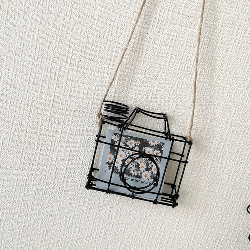 カードが入れやすい加工済み＊立体カメラモチーフのみ ワイヤー