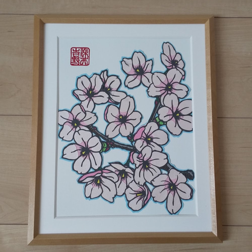 油絵南円堂の桜 【公式通販】
