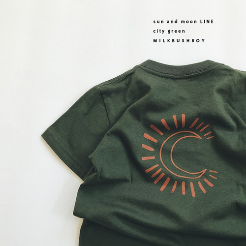 kids t-shirt 【sun&moon LINE】太陽 月 子供服 MILKBUSHBOY 通販
