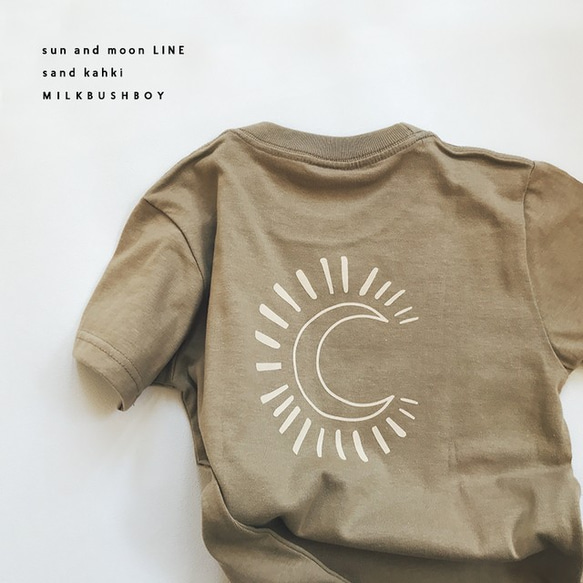 kids t-shirt 【sun&moon LINE】太陽　月　 7枚目の画像