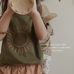 kids t-shirt 【sun&moon LINE】太陽　月　 9枚目の画像