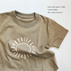 kids t-shirt 【sun&moon LINE】太陽　月　 10枚目の画像