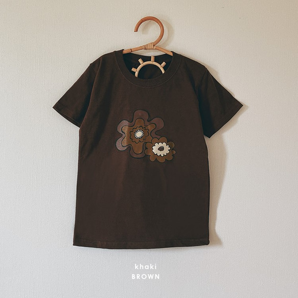 kids t-shirt【 70s flower 】 7枚目の画像