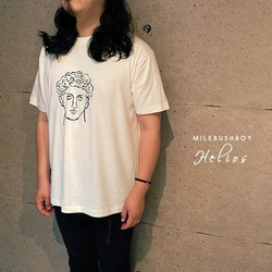 otona t-shirt 【 太陽の神 Helios 】石像　父の日　オーガニックコットン　お揃い　男女お揃い 4枚目の画像