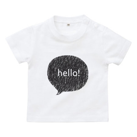 ベビーTシャツ　HELLO! 2枚目の画像