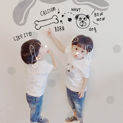 kids t-shirt 【wanko】 2枚目の画像