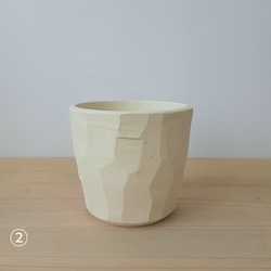 FLOWER POT 植木鉢 M 4inch(100㎜) 白 6枚目の画像