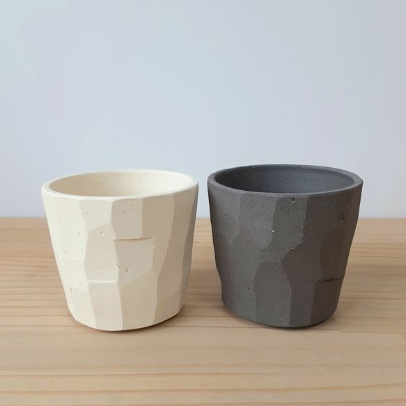 FLOWER POT 植木鉢 S 3inch (75㎜) 面取り 白のみ 一輪挿し・花瓶