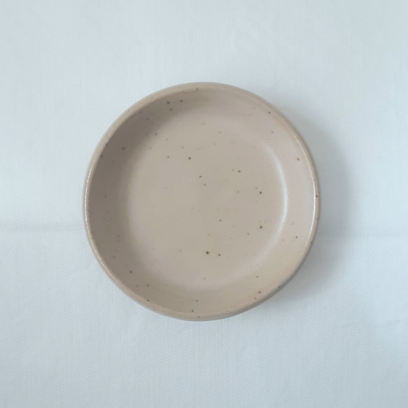 PLATE 豆皿 平皿 S (100㎜) 白 マット釉 1枚目の画像