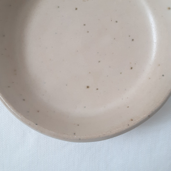 PLATE 豆皿 平皿 S (100㎜) 白 マット釉 2枚目の画像