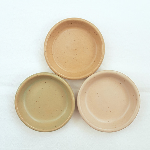 PLATE 豆皿 平皿 S (100㎜) 白 マット釉 5枚目の画像