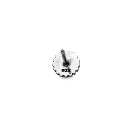gear mens earrings,sterling silver,simple,pe71 第2張的照片