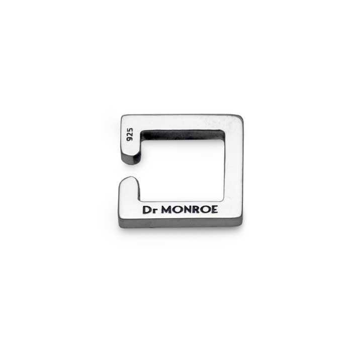 四角 メンズイヤーカフ/シルバー925 シンプル/男性へのプレゼント/EC15