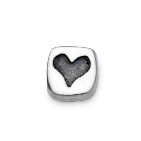 Heart 男式耳環/銀色 925 適合一隻耳朵/第二隻耳環留存/禮物男士/snd101 第1張的照片