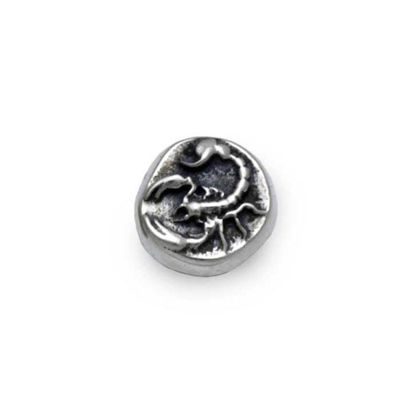 蝎子男式耳環/銀色 925 一隻耳朵/第二隻耳環留著/男士禮物/snd103 第1張的照片