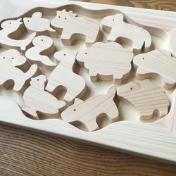 お風呂で遊べる　十二支のパズル 1枚目の画像