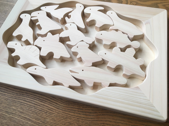 お風呂で遊べる　恐竜のパズル 1枚目の画像