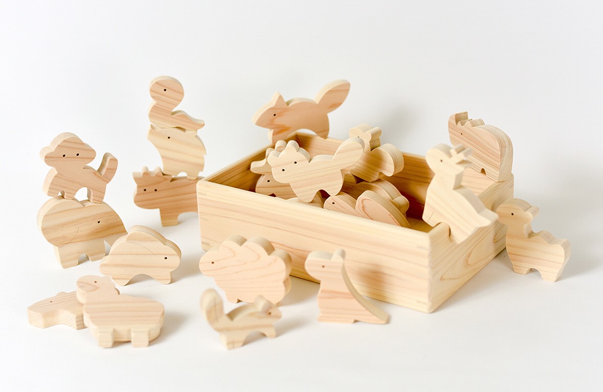 お風呂で遊べる　どうぶつの積み木