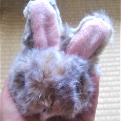 受注生産・真ん丸子ウサギ（三毛） 2枚目の画像