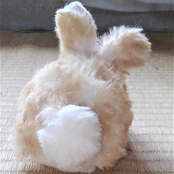 受注生産・真ん丸子ウサギ（紅茶色） 5枚目の画像