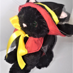 受注生産・ハロウィン黒猫のぬいぐるみ 2枚目の画像