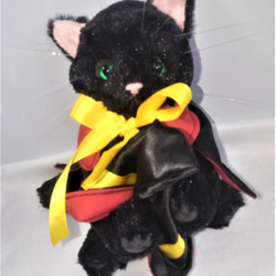 受注生産・ハロウィン黒猫のぬいぐるみ 4枚目の画像