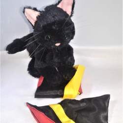 受注生産・ハロウィン黒猫のぬいぐるみ 5枚目の画像