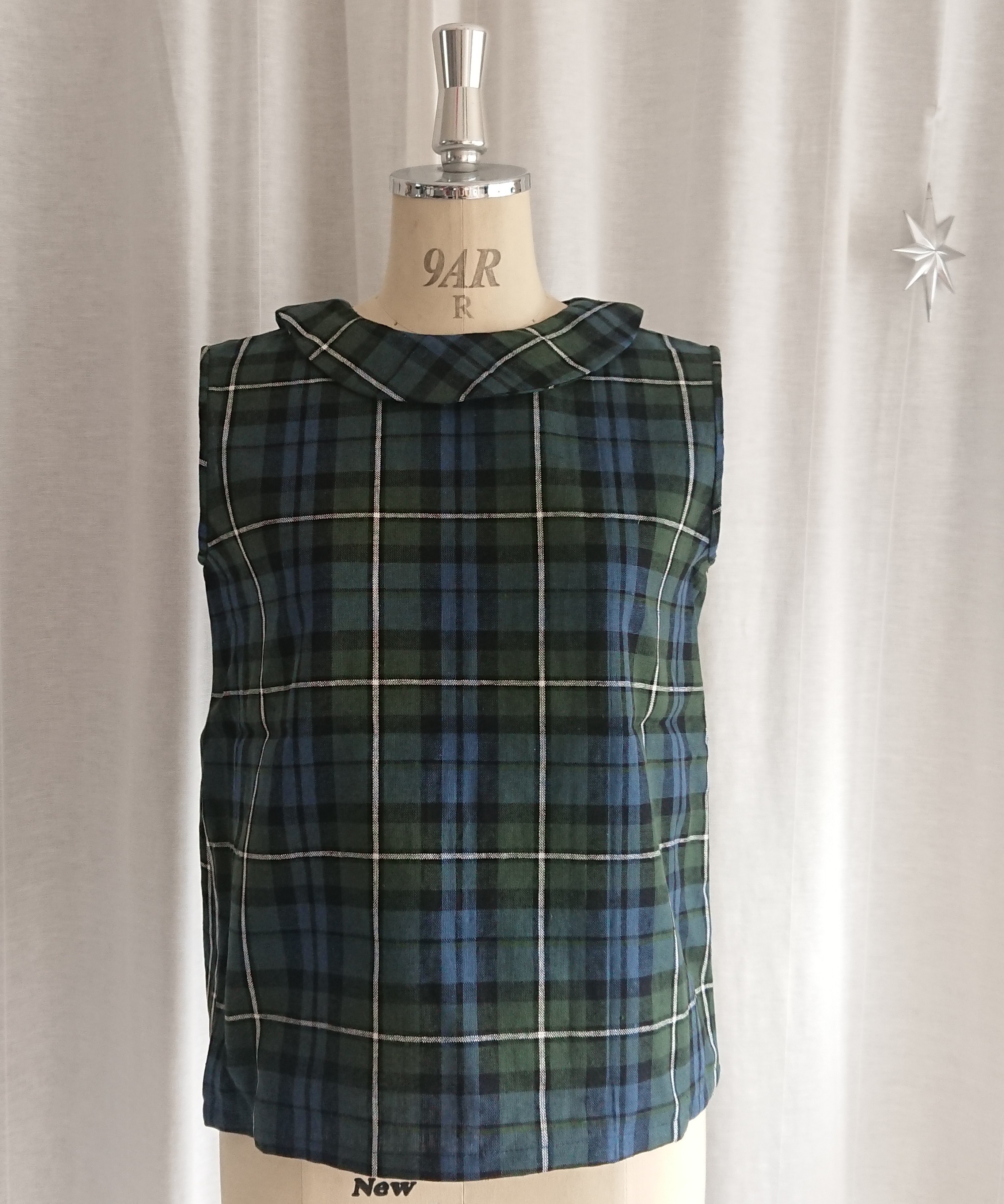 ブルーリボンノースリーブ(チェック)