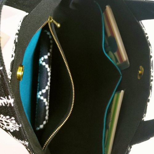 2点セット ミナペルホネン アネモネ 2wayパニーニ風バッグ＆ミニポーチ  