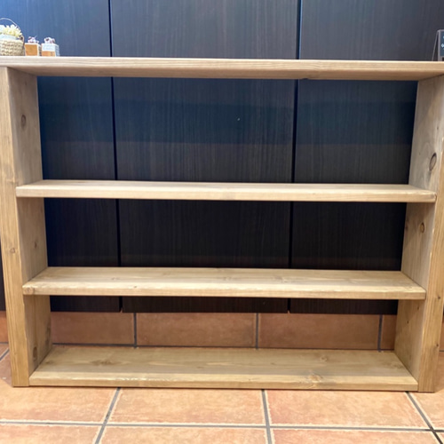 木製の棚(カフェ棚) 木製ラック 幅90 オープンシェルフ ラック ウッドラック パイプ
