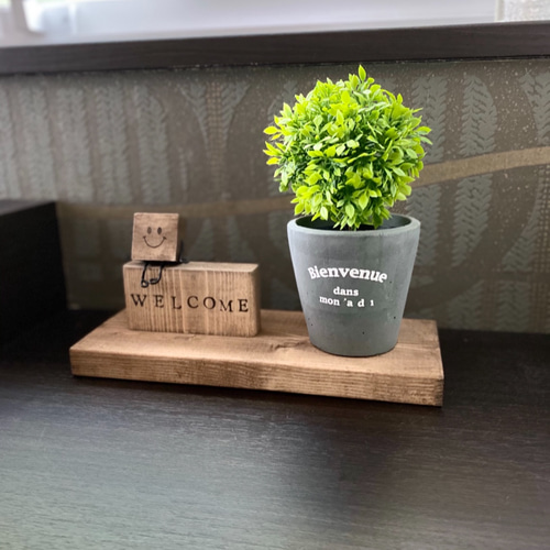 木の観葉植物オブジェ 一輪挿し・花瓶・花器 LIL 通販 7252805｜Creema