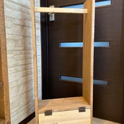 ハンガーラック　ポールハンガー　✨　木製ハンドメイド　木製棚　古材風　店舗 ハンガーラック ポールハンガー 木製ハンドメイド 木製棚 古材風