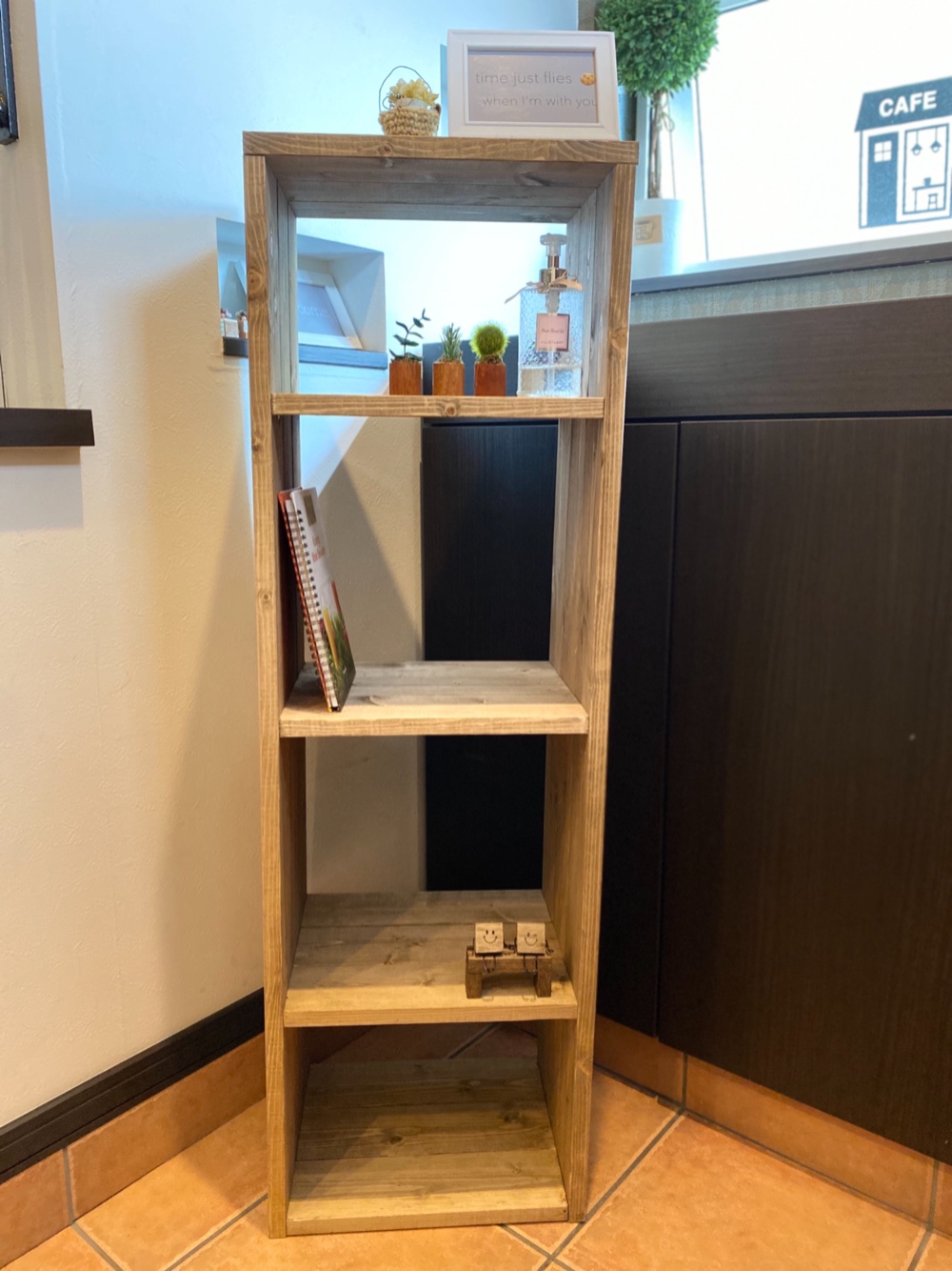 カフェ風本棚　多目的box
