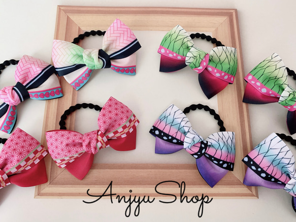 creema限定！ダブルリボンヘアゴム（お好きなリボン2個セット  