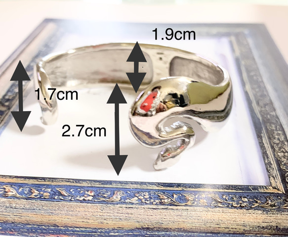 ボールパイソンシルバーバングル 8枚目の画像