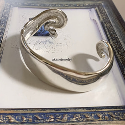 ボールパイソンシルバーバングル 5枚目の画像