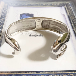 ボールパイソンシルバーバングル 3枚目の画像