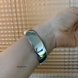 ボールパイソンシルバーバングル 2枚目の画像