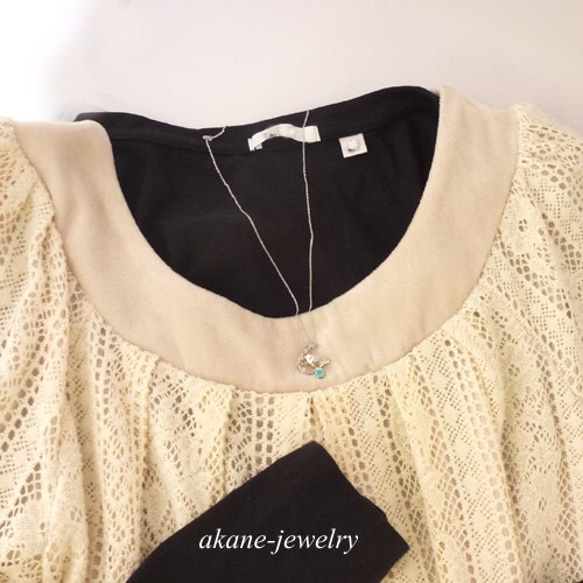 小鳥のネックレス　シルバー製 7枚目の画像