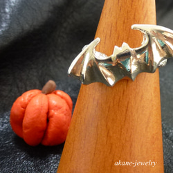 銀こうもりの指輪 6枚目の画像