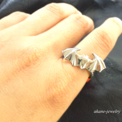 銀こうもりの指輪 7枚目の画像