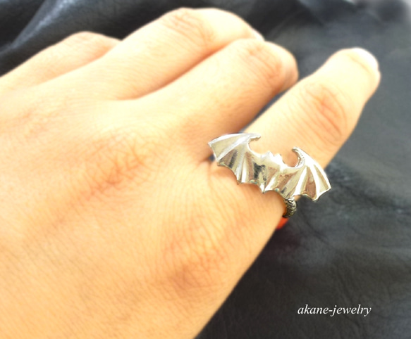 銀こうもりの指輪 7枚目の画像