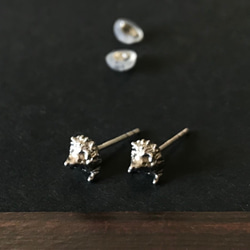 幸せを運ぶハリネズミのピアス 6枚目の画像